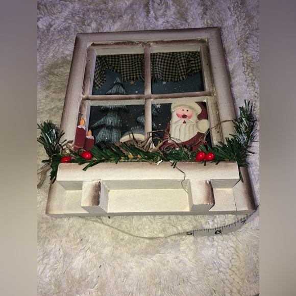 Christmas wood Picture ACCENT PIECE EUC - Picture 6 of 7